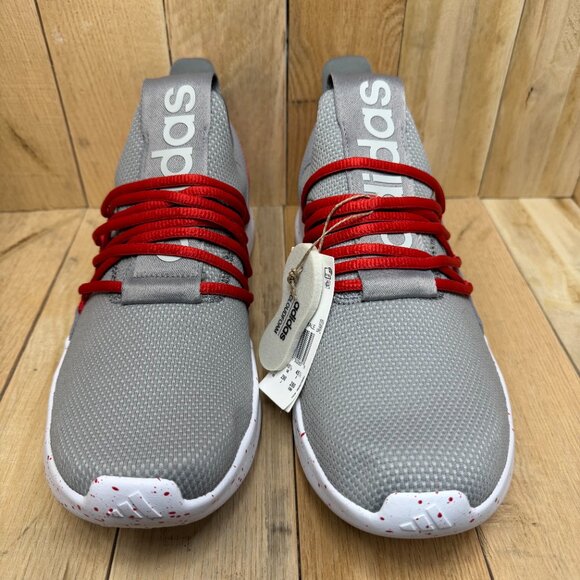 Adidas Men's Lite Racer Adapt 7.0 Gray/Red/White Sz 11 Cloudfoam Sneakers NWT - Picture 3 of 14